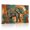 B, variant on XaaKee Canvas Art Prints Tribal Elephant Geometric Sun Background Painting Modern Canvas Prints Wall Art Inner Framed 18*12Inch