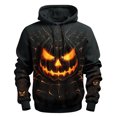 thumbnail image 2 of CONZONE Mens Halloween Hoodies Long Sleeve Hallowmas Pullover Hoodie for Men Pumpkin Ghost Graphic Hooded Sweatshirts With Pocket, 2 of 3