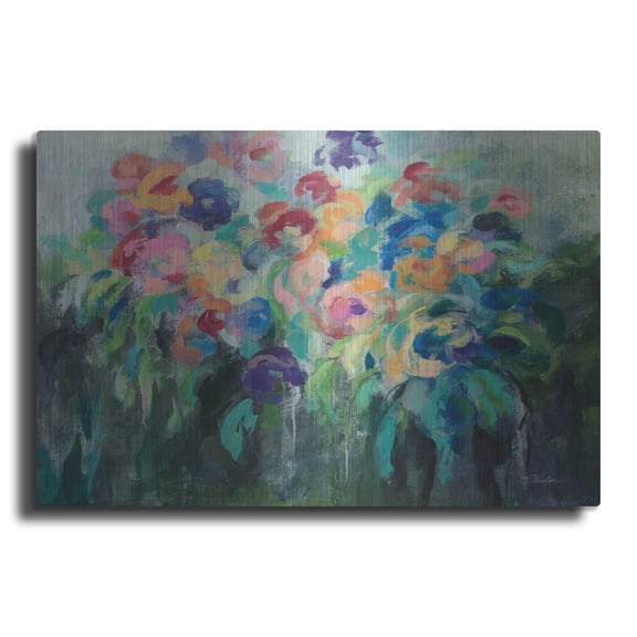 Luxe Metal Art 'Fresh Bouquet'  by Silvia Vassileva Metal Wall Art, 36" x 24"