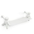 thumbnail image 1 of BUDDY SHELF - Etagere murale 46cm métal blanc, 1 of 6