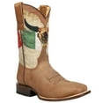 thumbnail image 2 of Roper Mens Viva Mexico Patriotic Square Toe Pull On Cowboy  Mid Calf Boots, 2 of 5