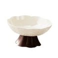 thumbnail image 4 of Elegante frutero de pedestal de estilo moderno con bandeja de drenaje para frutas y dulces. M blanco, 4 of 9