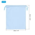 thumbnail image 2 of Uxcell Reusable Drawstring Bags, 10x12.6" 3 Pack Multipurpose Storage Pouch, Light Blue, 2 of 6