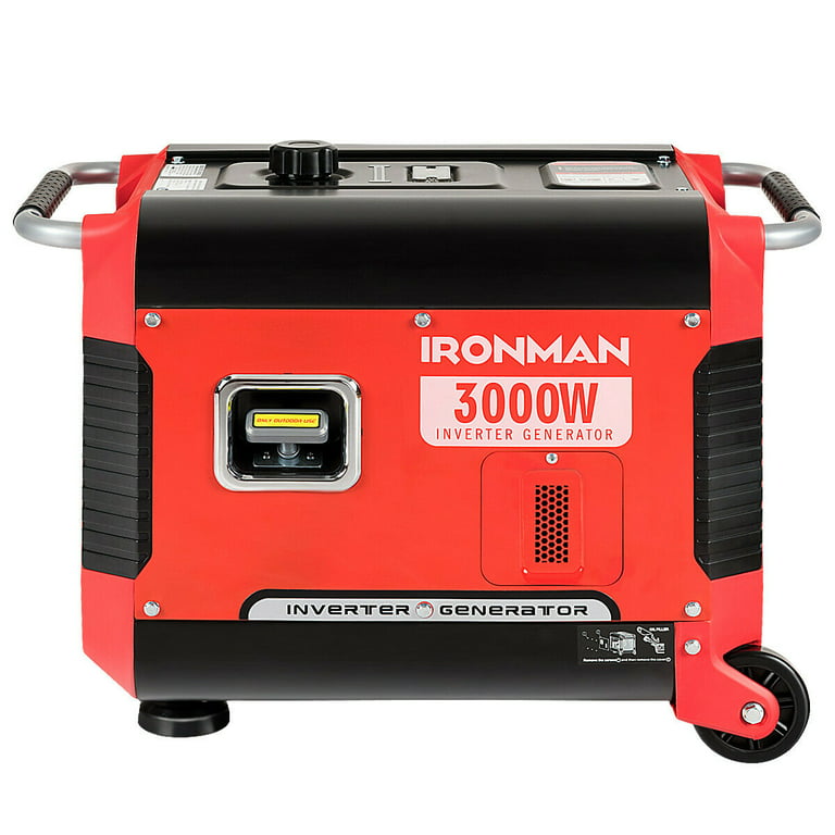 IRONMAN 3000W Portable Inverter Gasoline Generator Ultra Quiet 4 Stroke  Single Cylinder