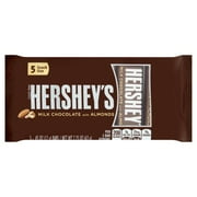 (3 pack) (3 Pack) Hershey's Milk Chocolate with Almonds Snack Size Candy Bars, 0.45 oz, 5 ct
