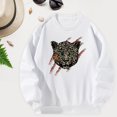 thumbnail image 1 of Sudadera para mujer, elegante camisa estampada, moda blanca, sudadera con cuello redondo para otoño e invierno, jersey, trajes de regalo de año Nuevo , xxl, 1 of 8