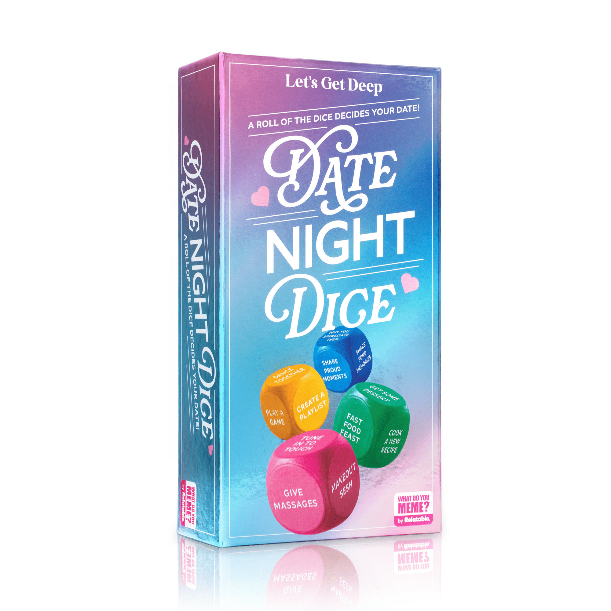 Let’s Get Deep Date Night Dice by Relatable, 200+ Unique Date Night Ideas, Gifts for Couples