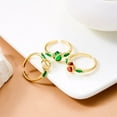 thumbnail image 5 of Adjustable Tulip Flower Ring: Fashionable and Sweet Copper Ring for Women, Featuring Electroplated Floral Design, Perfect for Everyday Wear, 5 of 7