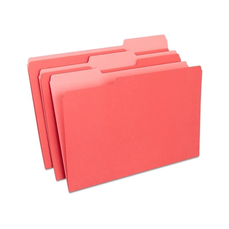 Staples Colored Top-Tab File Folders 3 Tab Red Legal Size 100/Pack 224550 Staples Colored Top-Tab File Folders 3 Tab Red Legal Size 100/Pack 224550