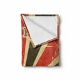 thumbnail image 2 of Saying Soft Flannel Fleece Throw Blanket, I Love Rome Lettering with Circus Tent and Bold Stripes Print, Cozy Plush for Indoor and Outdoor Use, 70" x 90", Red Dark Green and White, by Ambesonne, 2 of 6