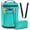 Teal, variant on Yarn Bag Organizer, Expandable Crochet Bag Storage Large Knitting Bag, Portable Crochet Storage Tote Bags Organizer for Crocheting Accessories Yarn Holder for Crochet Lovers with Case