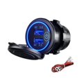 thumbnail image 1 of 12-24V QC 3.0 Fast Dual USB Charger Touch Switch Waterproof Accessory compatible Motorcycle Car Truck Boat, 1 of 5