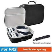 FASLMH Carrying Case for PSVR2 Console, Travel Bag with Built-in Zippered Pocket for Store Small Accessories, Portable Handbag with Shoulder Strap for PSVR2 Controller