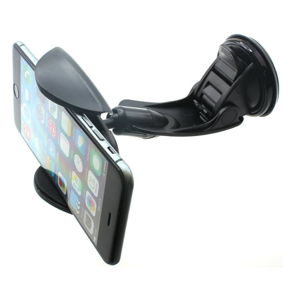 Car Mount for iPhone 14/Pro/Max/Plus - Dash Windshield Holder Cradle Rotating Dock