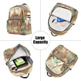 thumbnail image 5 of Casual Camel and Temple Backpack for School,College and Travel, Water Resistant Bookbag,, 5 of 7