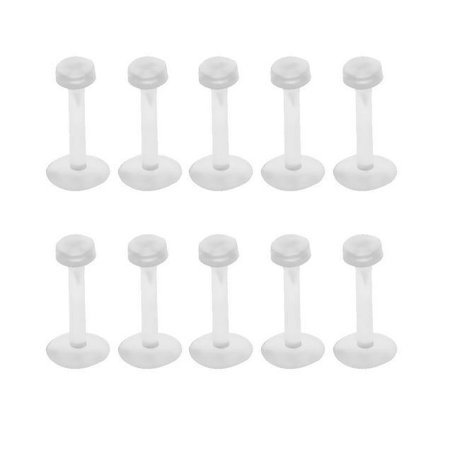 Anillos Retenedores Flexibles Yinane para Lengua Labio Oreja Acrílico Paquete de 10