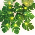 thumbnail image 1 of Cadena de luces LED de 2 m con hojas verdes, decoración de luces, cadena de 10 luces LED, 1 of 4