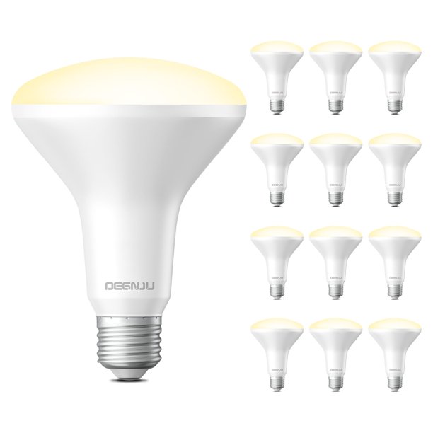 Degnju Bombilla Led Br30 Luces De Inundación Regulables Para Interiores Cri80 Equivalente A 7 W 65 W 2700 K Blanco Suave 650 Lúmenes 15000 Horas De Vida Útil Bombillas Empotrables Interior E26 Base Le