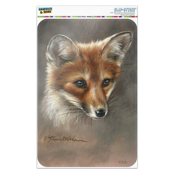 Red Fox Kit Portrait Home Business Office Sign