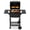200 Sq.In Square Grill, variant on Small Charcoal Grill, 200.82 Sq.In Outdoor BBQ Grill with Side Tables, -in Thermometer, 3-Level Adjustable Charcoal Pan, Removable Ash Tray, Compact Patio Grill with Wheels