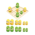 thumbnail image 3 of Juego de Tic TAC Toe Interactivo para padres e hijos CUTICAT Juego clásico de damas de escritorio rana, 3 of 8