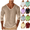 A05-Khaki, variant on ZORYEVY Casual Long Sleeve T Shirts for Men Cotton Winter Vacation Tops for Men Lightweight Vintage Solid V Neck Tops, Khaki M