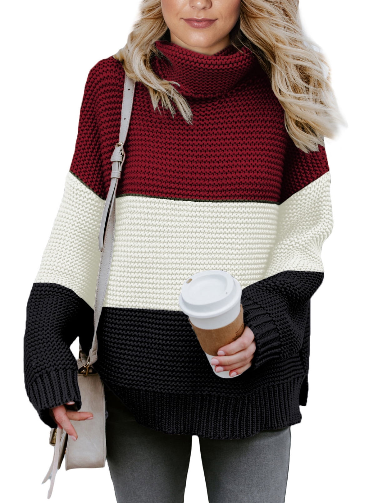 Warm Jumper Tops Turtleneck Sweaters 