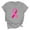 Gray, variant on CFLVAEK Womens Plus Size Breast Cancer Awareness T Shirts Ribbon Print Inspirational Short Sleeve Tshirt Comfort Crewneck Tops Breast Cancer Survivor Gifts Shirt XXXL