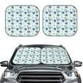 thumbnail image 2 of Balery 2 Piece Turtle Car Windshield Sun Shade|Foldable Front Windshield Shade for Car Front Window for Most Sedans SUV Truck-, 2 of 7