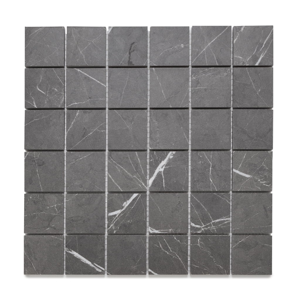 The Tile Life Penthouse 2" x 2" Charming Amber Matte Porcelain Mosaic Floor and Wall Tile Case of 9