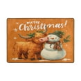 thumbnail image 2 of Area Rugs 72"x48" Indoor Non-Slip Wear Resistant Floor Mats Soft Large Carpets for Living Room Bedroom Home Decor Washable Rug Christmas Snowman and Cute Yak, 2 of 7