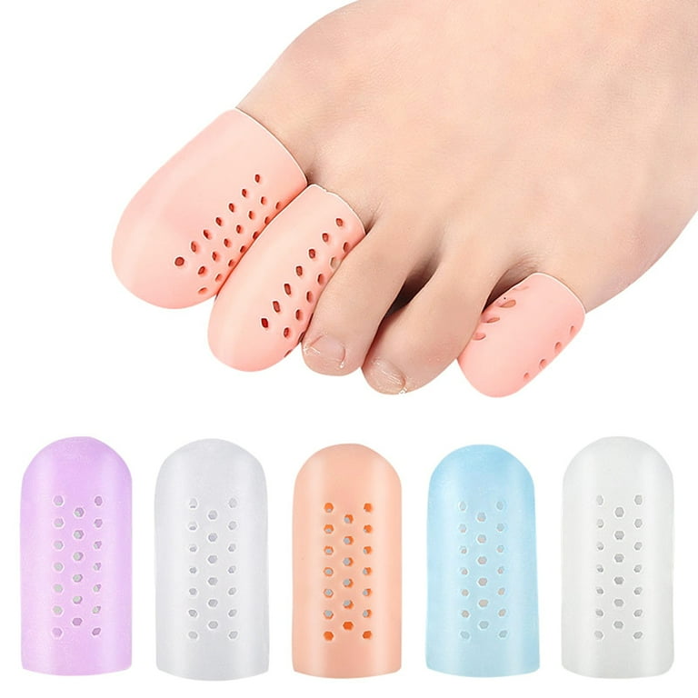 YESTUNE 1 Pair Gel Toe Cap Rubber Toe Protector Toe Guards for