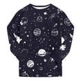 thumbnail image 7 of Hessimy Unisex Infant Toddler Spring Summer Soft Fabric 2Pcs Soft Long Sleeve Comfortable Sleepwear Pajamas(Black,4-5 Years), 7 of 7