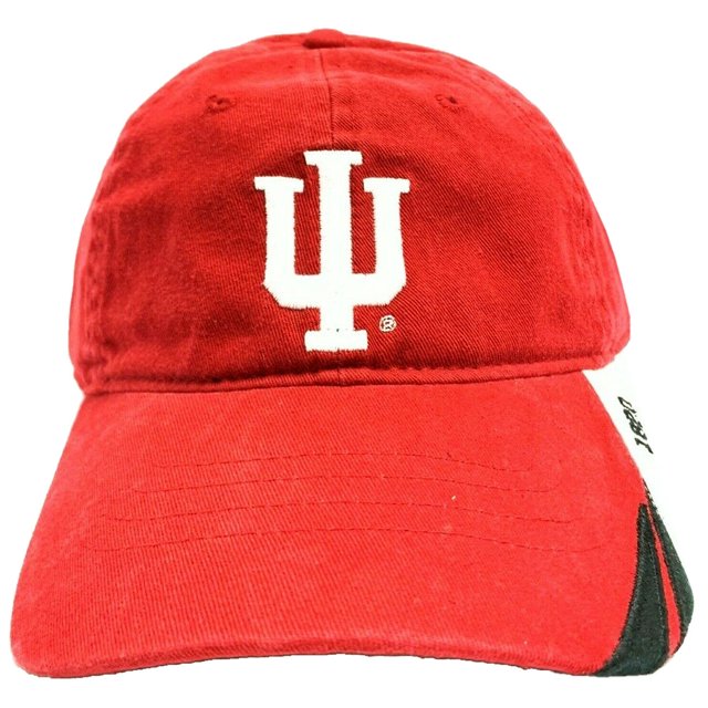 NCAA by Signatures Indiana University Hoosiers Embroidered Adjustable 1820 Red Classic Hat