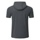 thumbnail image 4 of Camiseta ligera con capucha para running y fitness para hombre - Manga corta, secado rápido, deportiva/ocio, tallas S-XXXL, 4 of 8