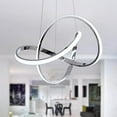 thumbnail image 2 of ZXNYH Modern LED Pendant Light with Irregular Ring Lights Dimmable LED Contemporary Ceiling Light Fixture for Kitchen Dining Room Bedroom Kitchen Island Cafe, 6000K White, 2 of 8