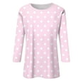 thumbnail image 5 of Long Sleeve Shirts For Women New Shoulder Seven Quarter Sleeve T Shirt Summer Top Womens Long Sleeve Tops, 5 of 5