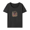 thumbnail image 1 of Camiseta para mujer de manga corta con cuello redondo para Office Street Beach M, 1 of 7