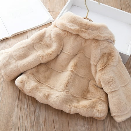 

dmqupv Kids Child Toddler Infant Newborn Baby Girls Long Sleeve Patchwork Solid Winter Bowknot Winter Coats Jacket Girls Coat Coat Khaki 4-5 Years