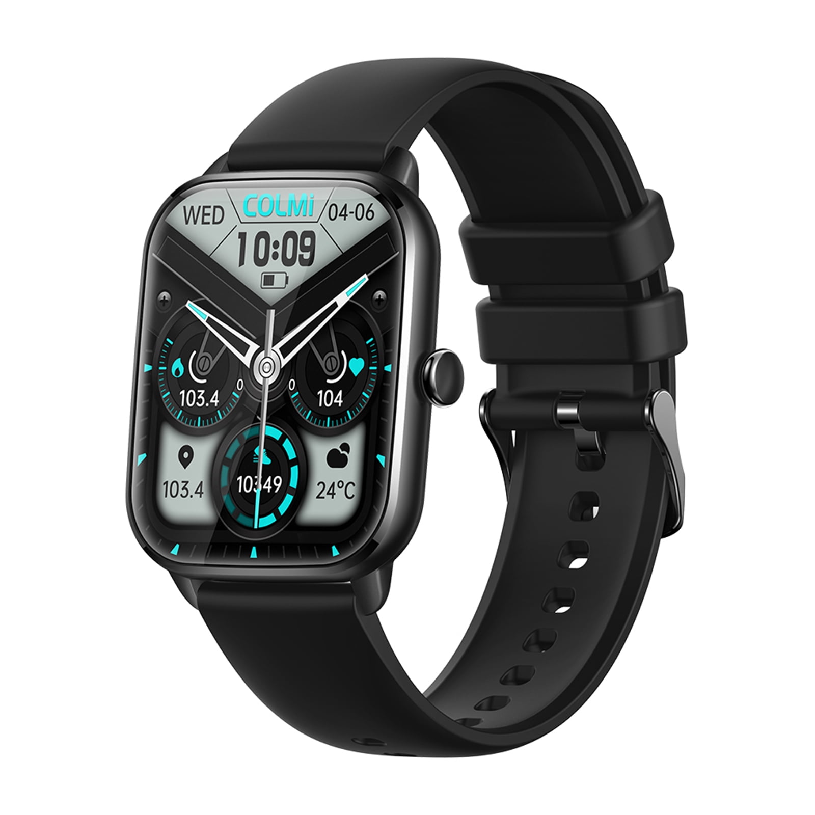 COLMI C61 Smart Bracelet Sports Watch 1.9 Inch IPS FullTouch Screen Fitness IP67 Waterproof Blood Oxygen Sleep Heart Rate Blood Pressure Monitor Multiple Sports Mode Notification Call Sede Walmart