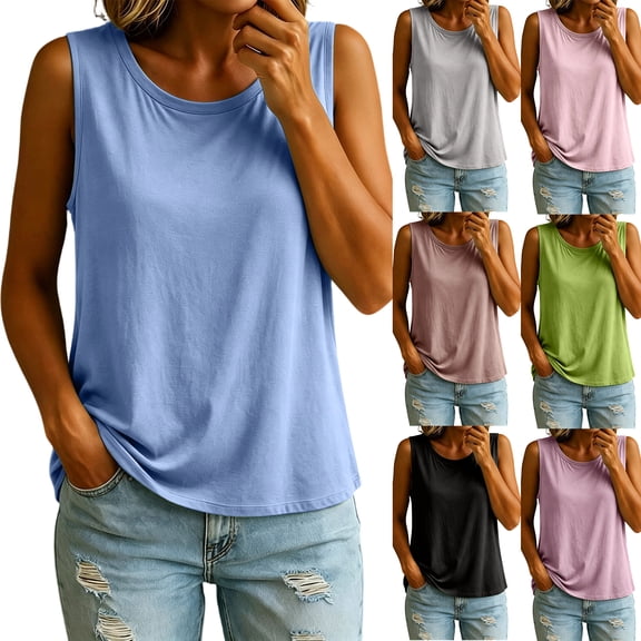 Dwellite Women Tank Tops with Built in Bra Summer Sleeveless Wide Strap Basic Sleepwear Workout Yoga Camisole Top Khaki L