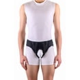 thumbnail image 2 of FlexaMed Double Sided Inguinal Hernia Groin Belt with Compression Pads Black Medium, 2 of 9