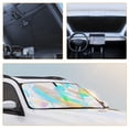 thumbnail image 2 of GAXIRE Car Glass Sunshade Silver 1Pack 55.1X27.6X0.08In, 2 of 8