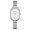 White, variant on Women's watch with a simple oval face, fashionable and versatile quartz wristwatch for women, trendy watch