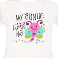 thumbnail image 4 of Inktastic My Auntie Loves Me- cute dragonfly Boys or Girls Long Sleeve Baby Bodysuit, 4 of 5