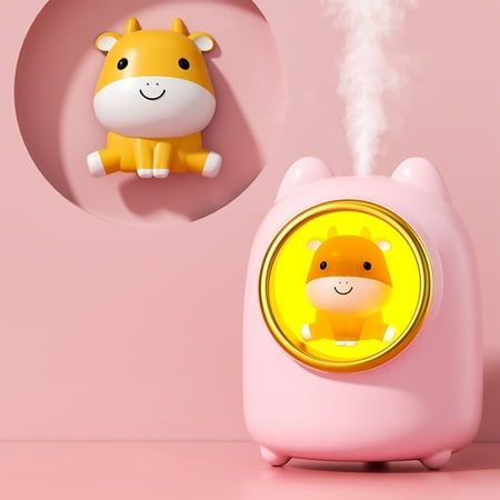 

BKFYDLS Home and Kitchen Decor Clearance Cool Mist Humidifiers For Babies Quiet And Small Humidifier For Bedroom Nightstand Space Saving Auto Shut Off With LED Night Light