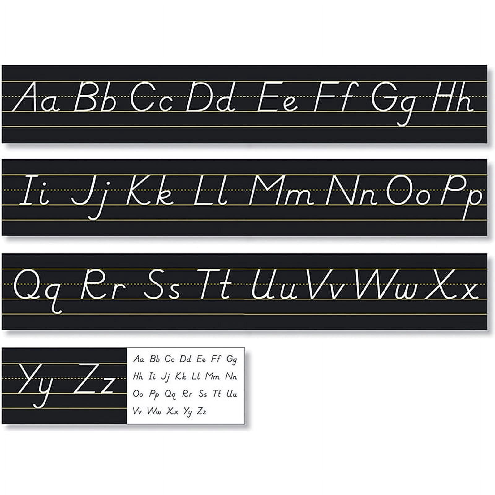 North Star Teacher Resources Black Modern Manuscript Alphabet Line 7 pieces (NST9032)