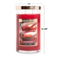 thumbnail image 5 of Colonial Candle Cinnamon Chai 18 Oz 2 Wick Candle, Red, 5 of 6