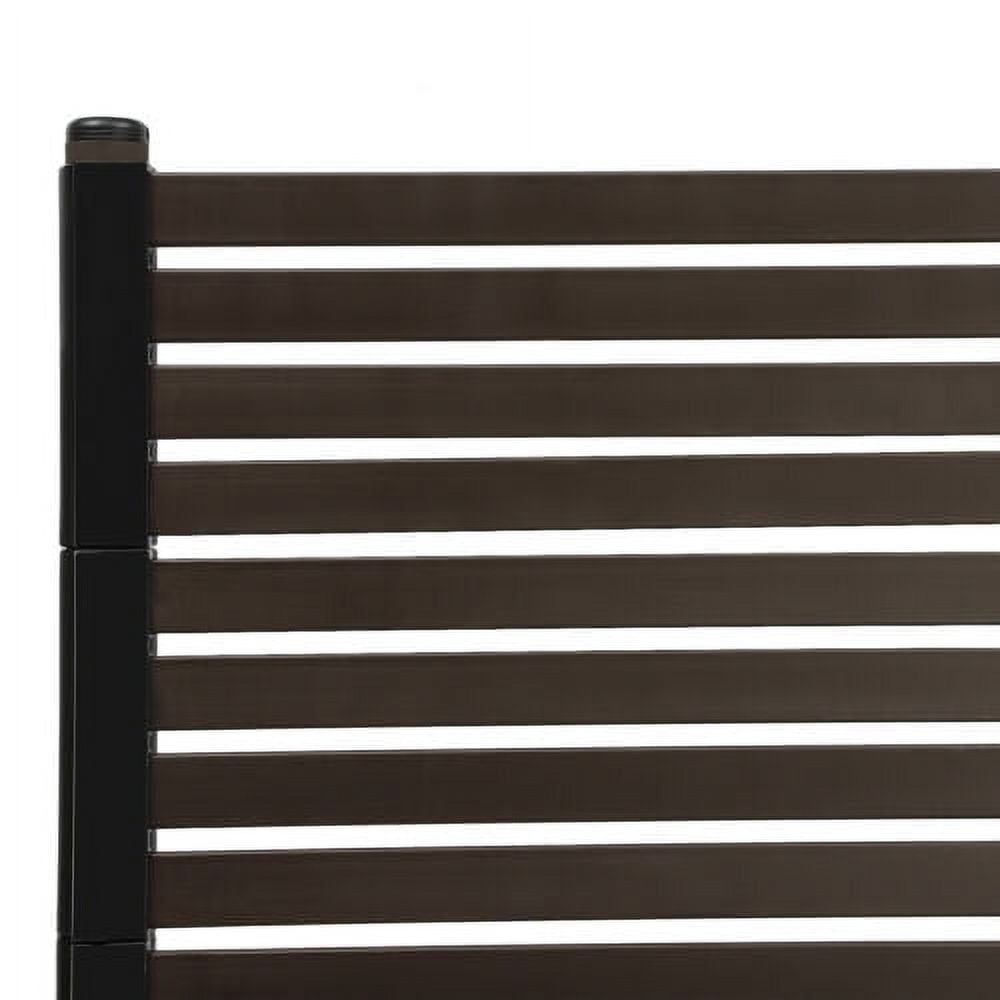 Indoor Outdoor Privacy Screen Decorative Panels Planter Wall Brown Fence Panels