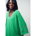 thumbnail image 4 of Jessica London Women's Plus Size Stretch Knit Mesh Inset Sleeve Tunic, 4 of 5